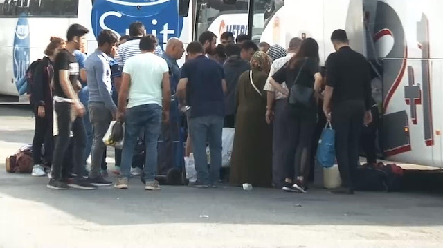 İstanbul Otogarında seçim yoğunluğu böyle görüntülendi