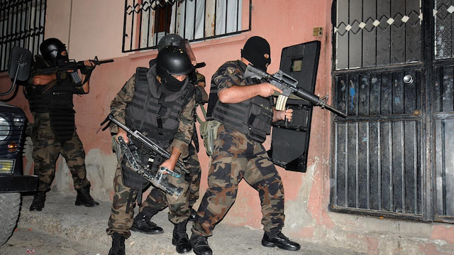 Operasyona polis özel harekat ekipleri de katıldı. Fotoğraf: Arşiv.