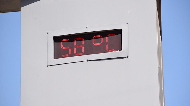Siverek'te termometreler 58 dereceyi gösterdi.