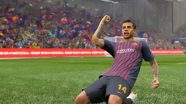 PES 2019 oyun içi görseli.