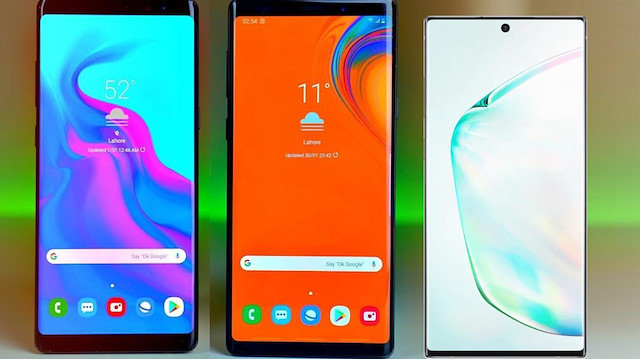 Galaxy Note serisinin son 3 cihazı.