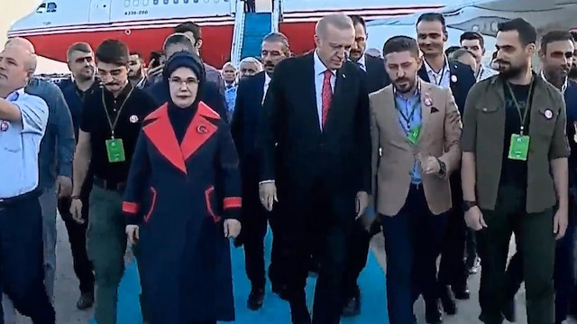 Cumhurbaşkanı Erdoğanı Atatürk Havalimanında 15 Temmuz Gazileri karşıladı