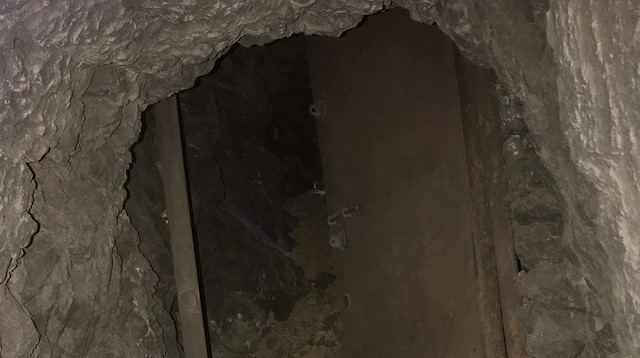 Bulunan sığınaklardan biri.