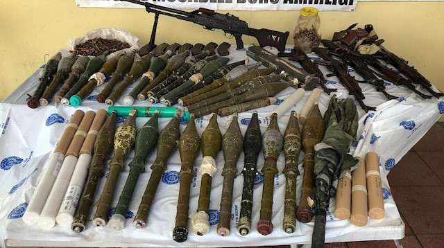 Çok sayıda mühimmat ele geçirildi