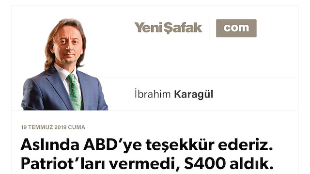 * Aslında ABD’ye teşekkür ederiz. * Patriot’ları vermedi, S400 aldık. * F35 vermedi, bağımlılıktan kurtulduk. * Bizim kararlılığımız ve hızımız arttı. * Onların ezberi bozuldu, aklı karıştı. * Vesayet, eziklik, zayıf ülke söylemi bitmiştir!