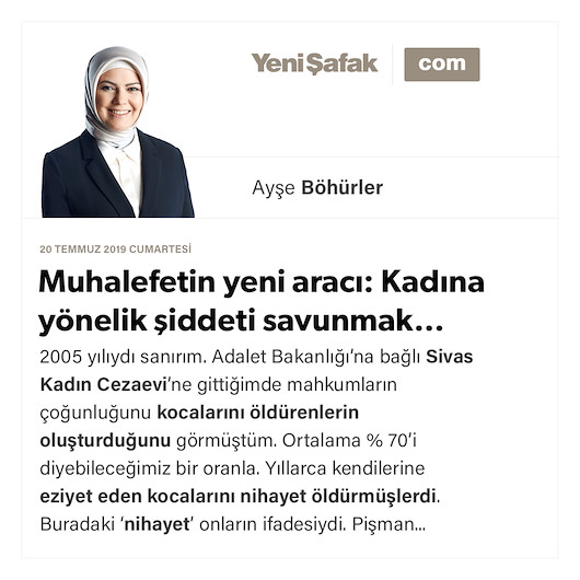 Muhalefetin yeni aracı: Kadına yönelik şiddeti savunmak…