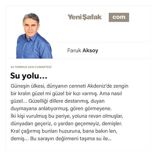 Su yolu…