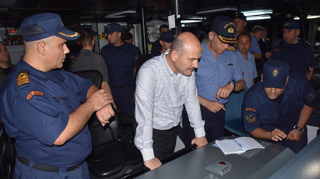 Bakan Soylu'dan denizde inceleme