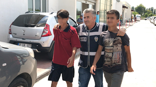 Şüpheli, çocuklar adliyeye sevk edildi.