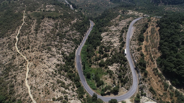 Ayvacık-Küçükkuyu arasındaki Kaz Dağı rampaları