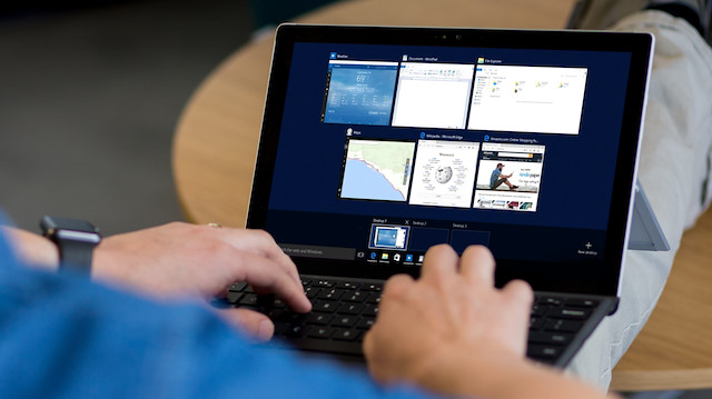 Windows 10 yüklü bir bilgisayar.