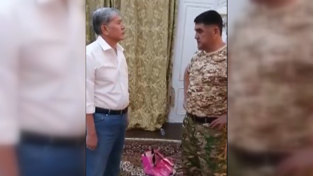Kırgızistan eski Cumhurbaşkanı Atambayevin gözaltına alınma anı