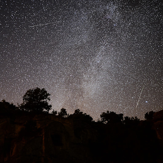 Türkiyeden görüntülen Perseid meteoru görsel şölen sundu