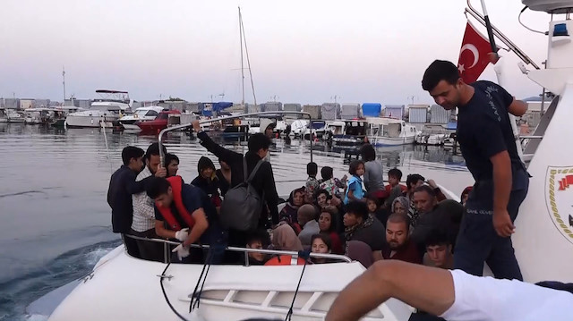 Çanakkalede 135 düzensiz göçmen yakalandı