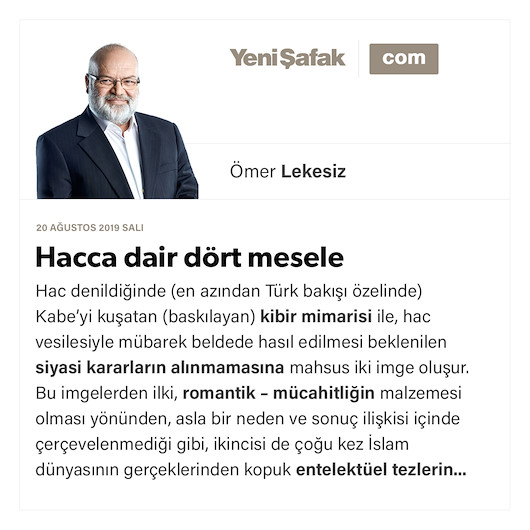 Hacca dair dört mesele