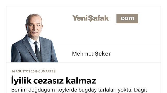 İyilik cezasız kalmaz