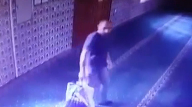 Kartal’da camilere dadanan hırsız kamerada