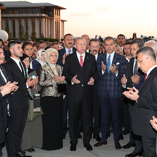 Külliyedeki 30 Ağustos resepsiyonundan kareler