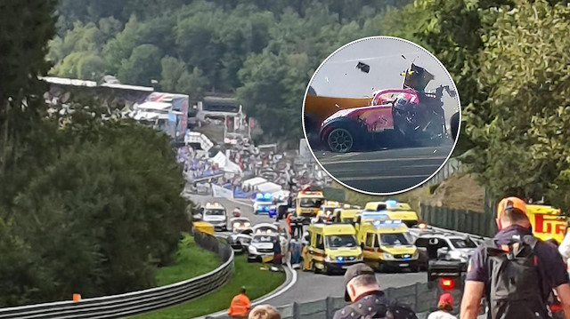 Formula 2de yürekleri ağza getiren kaza