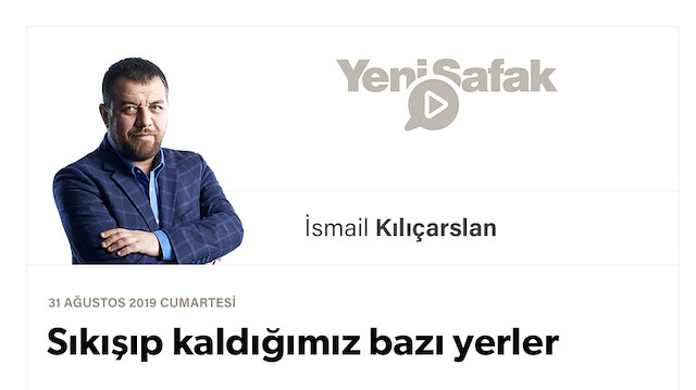 Sıkışıp kaldığımız bazı yerler
