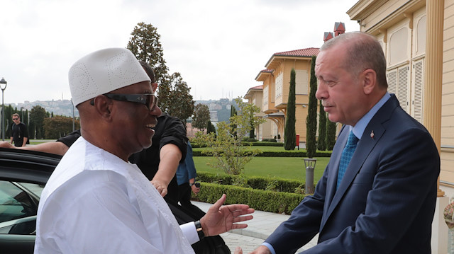 Cumhurbaşkanı Erdoğan, Mali Cumhurbaşkanı le görüştü