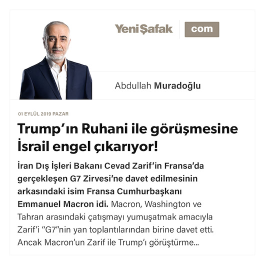 Trump’ın Ruhani ile görüşmesine İsrail engel çıkarıyor!