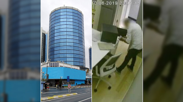 Ünlü rezidansta meydana gelen hırsızlık olayı kameralara da yansıdı.