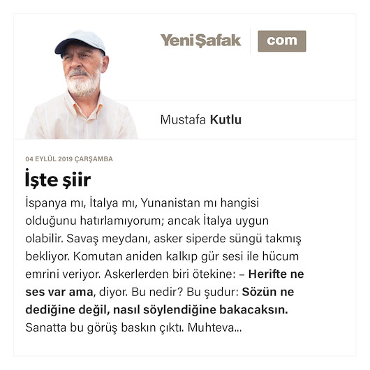 İşte şiir