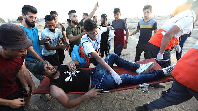 İsrail Gazze şeridine saldırdı 5 yaralı