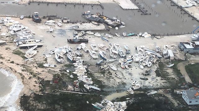 Dorian Kasırgası, Bahamalar'da etkili oldu.