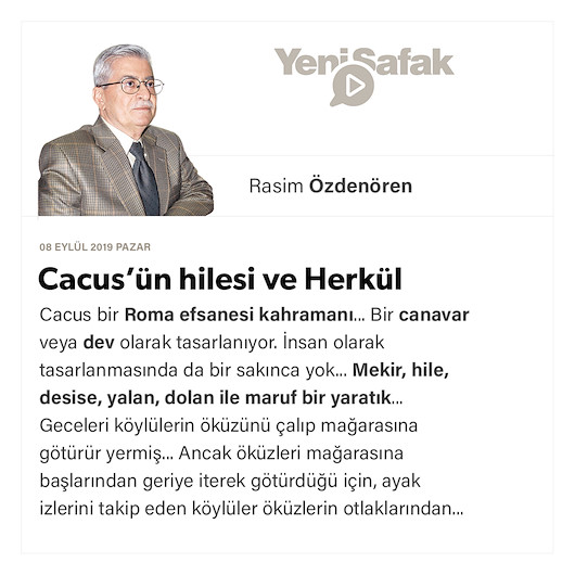 Cacus’ün hilesi ve Herkül