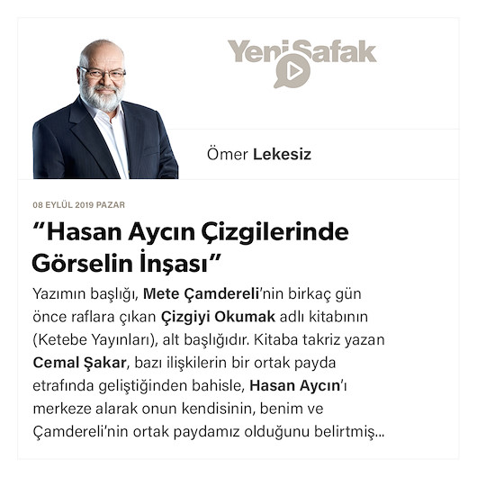 “Hasan Aycın Çizgilerinde Görselin İnşası”