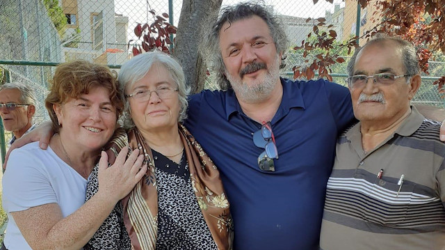 Müfit Can Saçıntı ve babası Muhittin Saçıntı.