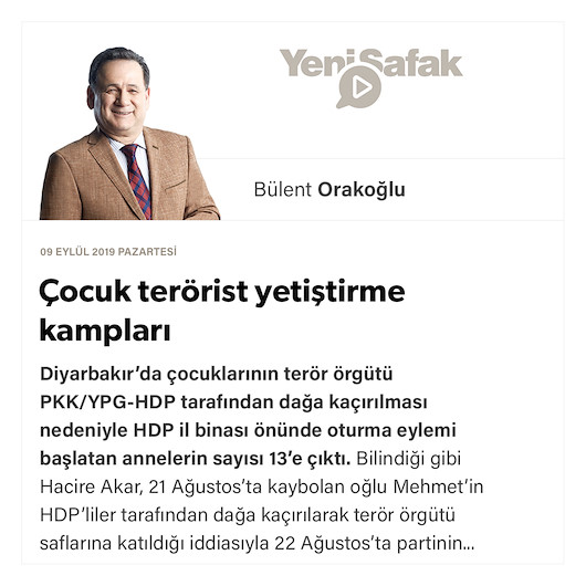 Çocuk terörist yetiştirme kampları