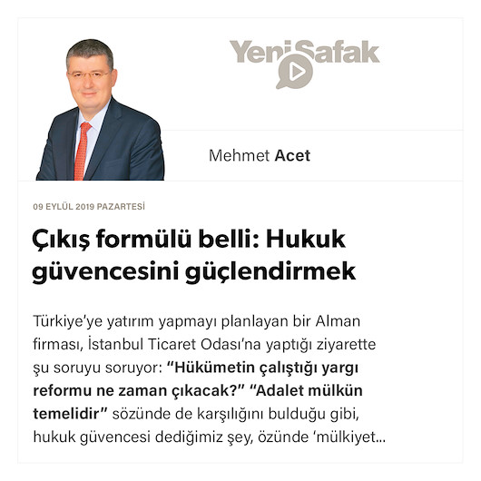 Çıkış formülü belli: Hukuk güvencesini güçlendirmek