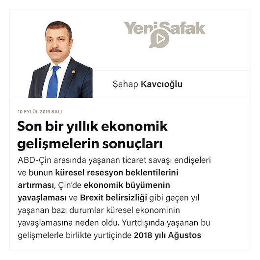 Son bir yıllık ekonomik gelişmelerin sonuçları