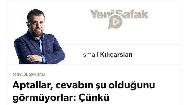 Aptallar, cevabın şu olduğunu görmüyorlar: Çünkü