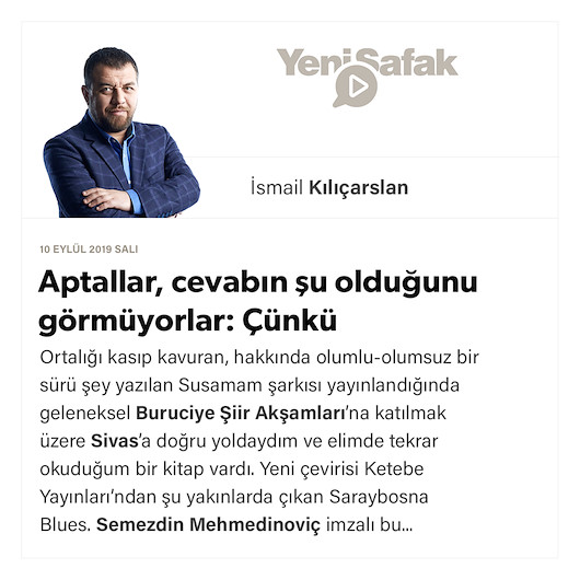 Aptallar, cevabın şu olduğunu görmüyorlar: Çünkü