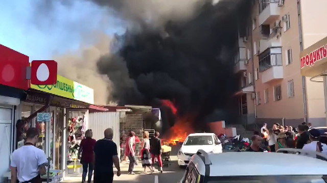 Rusyada dev yangın