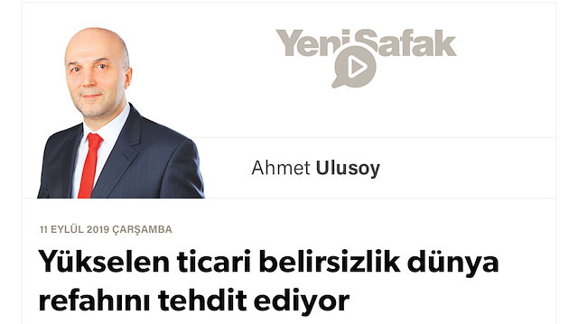Yükselen ticari belirsizlik dünya refahını tehdit ediyor