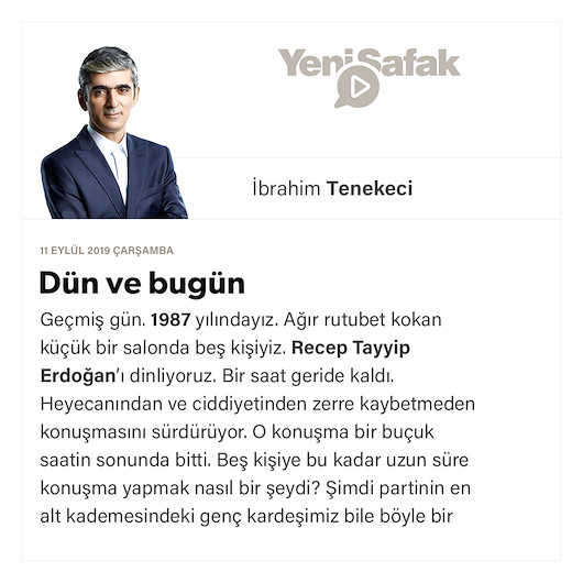 Dün ve bugün