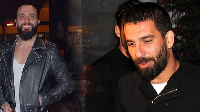 Futbolcu Arda Turan ve şarkıcı Berkay Şahin.