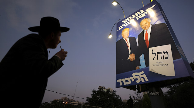İsrail Başbakanı Binyamin Netanyahu ve ABD Başkanı Trump.