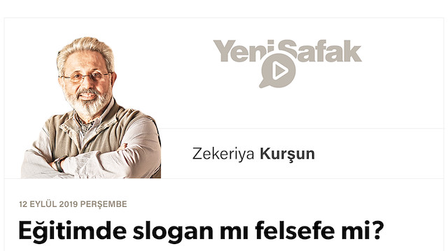 Eğitimde slogan mı felsefe mi?