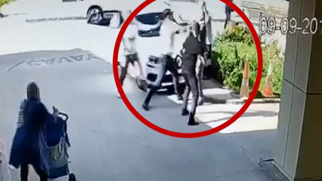 Sendika başkanına darp anı güvenlik kamerasında