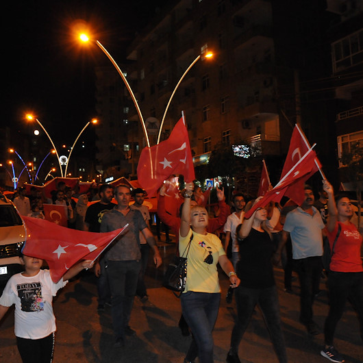 Mardinde teröre tepki, Diyarbakır annelerine destek yürüyüşü