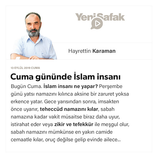 Cuma gününde İslam insanı