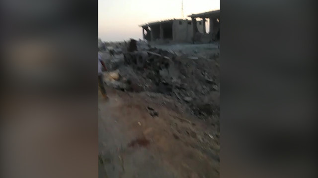 Çobanbey'deki bombalı saldırı sonrası ilk görüntüler