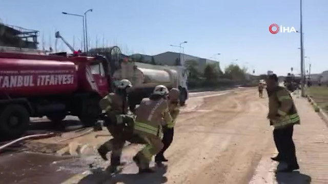 Tuzlada fabrika yangınında patlama