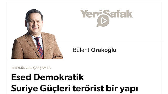 Esed Demokratik Suriye Güçleri terörist bir yapı